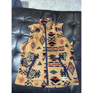 North Face Campshire Vest 2.0 Womens L Southwest Aztec Sherpa Fleece
